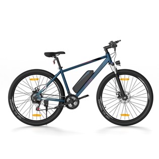 Eleglide M1 Electric Bike Upgrade Version 27.5 Inch 250W Hall Brushless Motor 36V 7.5Ah Removable Battery 25km/h Max Speed SHIMANO Shifter 21 Speeds up to 65km Max Range IPX4 Aluminum Alloy Frame Dual Disk Brake Mountain Urban Bicycle – Dark Blue