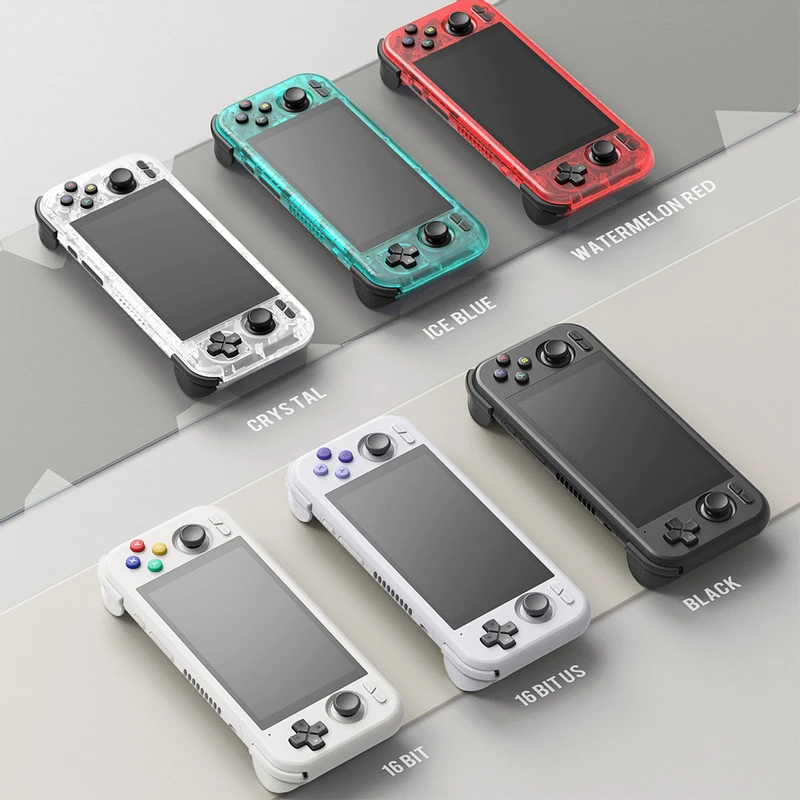 Retroid Pocket 4 Pro Game Console - Grey (Purple ABXY Keys)