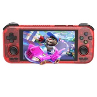 Retroid Pocket 4 Pro gameconsole, 4.7-inch touchscreen, 8 GB RAM, 128 GB opslag, Android 13, Moonlight-streaming - rood