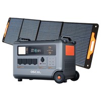 Blackview Oscal PowerMax 3600 Rugged Power Station + PM200 Pro 200W Solar Panel, 3600Wh to 57600Wh LiFePO4 Battery, 14 Outlets, 5 LED Light Modes, Morse Code Signal