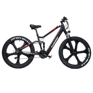 RANDRIDE YX90M Electric Bike, 26” Fat Tire, 1000W Brushless Motor, 48V13.6Ah Battery, 45km/h Max Speed, 100km Range, LCD Display, SHIMANO Hydraulic Brake, Full Suspension Frame