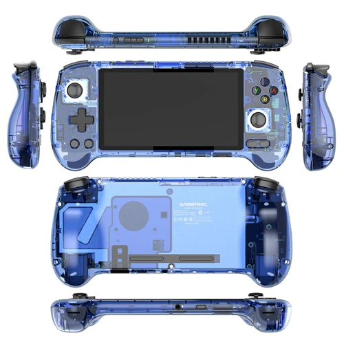 ANBERNIC RG556 Android 12 Handheld 8GB/128GB/256GB with 8714  Games-Transparent Blue