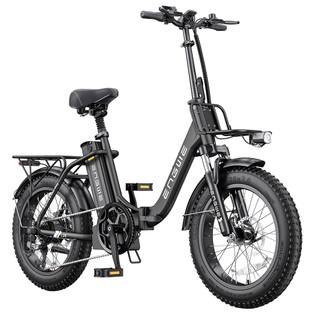 ENGWE L20 2.0 Electric Bike, 20*3.0-inch Tires, 750W Hub Motor, 52V 13Ah Battery, 28mph Max Speed, 84miles Range, Mechanical Disc Brake, Shimano 7 Speed – Black