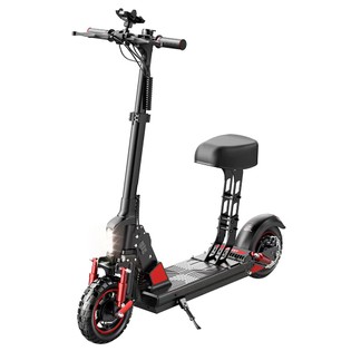 BOGIST C1 Pro Folding Electric Scooter 10 inch Tire 500W Motor 48V 15Ah Battery BMS Shockproof and Stab-Proof with Removable Seat – Black