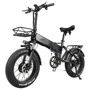 CMACEWHEEL RX20 MAX Electric Bike 20*4.0 inch CST Fat Tire Dual 750W Motor 45km/h Max Speed 110km Max Range 48V 17Ah Battery 150kg Load Hydraulic Brake