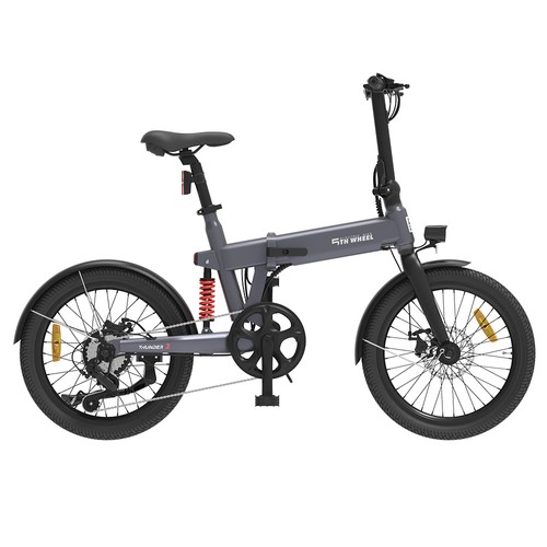 5TH WHEEL Thunder 2 Electric Bike, 250W Motor, 36V 10.4Ah Battery, 20-inch Rubber Tires, 25km/h Max Speed, 80km Max Range, Shimano 6-speed, Disc Brakes