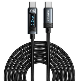 ESSAGER 240W Type C to Type C Charging Cable 2m