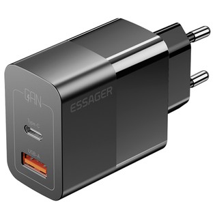 ESSAGER 33W GaN USB C Charger Black EU Plug