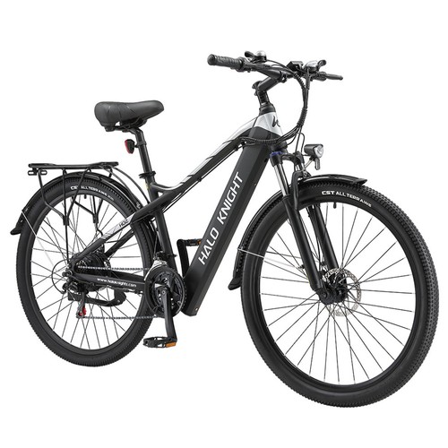 Halo Knight H02 Electric Bike, 750W Brushless Motor, 48V 16Ah Battery, 29*2.1-inch Tires, 50km/h Max Speed, 60km Max Range, Shimano 21 Speed, Mechanical Disc Brake – Black