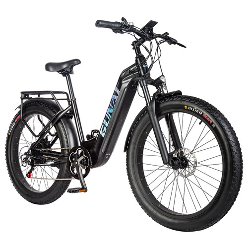 GUNAI GN26 Electric Bike, 500W Bafang Motor, 48V 17.5Ah Battery, 26*3.0-inch Fat Tires, 42km Max Speed, Shimano 7-Speed