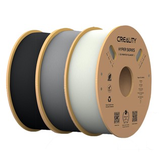 3kg Creality Hyper-PLA Filament – (1kg Skin Color + 1kg Black + 1kg Gray)