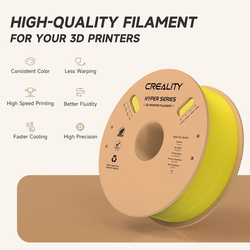Creality Hyper-PLA Filament 1kg - Gelb