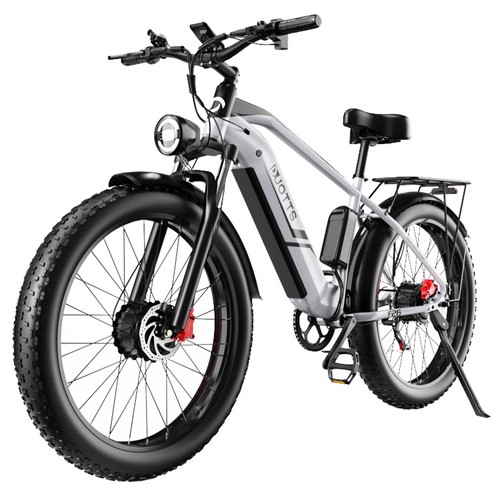 DUOTTS F26 Elektrofahrrad 26 Zoll 55 km/h 20 Ah 750 W*2 Doppelmotoren Silber