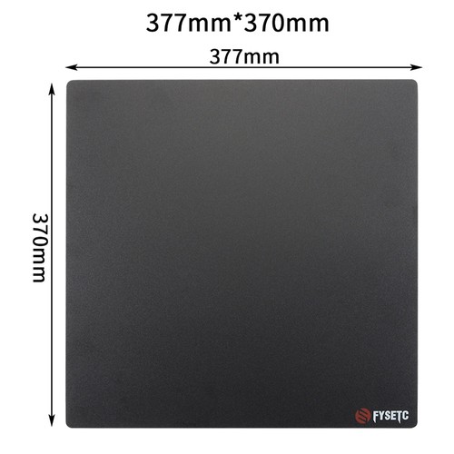 FYSETC 1,5 mm tjocklek 377x370 mm magnetiskt klistermärke för hård yta för 3D-skrivare stålplåt