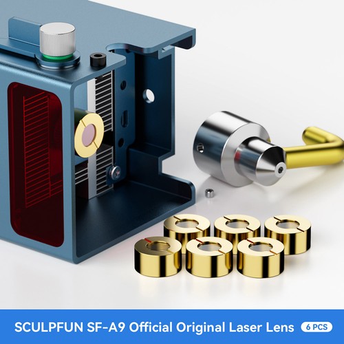 6 Stück SCULPFUN SF-A9 40 W Laser-Originalobjektiv