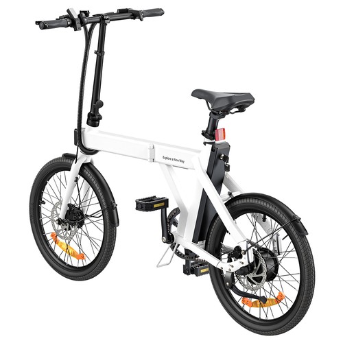 ENGWE P20 Elektrofahrrad, 9,6 Ah, 250 W, Drehmomentsensor, Carbonriemen, Weiß