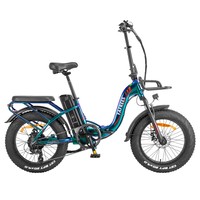 Fafrees F20 Max Electric Bike, 20*4.0 Inch Fat Tire, 500W Brushless Motor, 48V 22.5Ah Samsung Cell Battery, 25km/h Speed, Front & Rear Disc Brakes, Shimano 7-Speed - Aurora Green