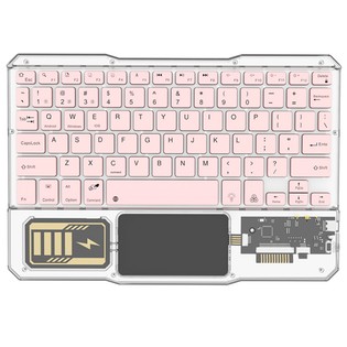 KB333 Transparent 78 Keys Wireless Bluetooth 