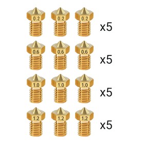 60Pcs TWO TREES E3D V6 Brass Nozzle with M6 Thread