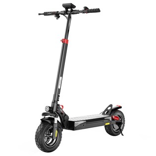 iScooter iX3 Folding Electric Scooter, 10″ Off Road Pneumatic Tubeless Tires, 800W Motor, 10Ah Battery, 40km/h Max Speed, 40km Max Range, Adjustable Handlebar Height, App Control – Black