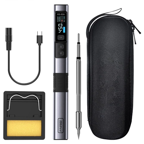 FNIRSI HS-02 Electric Soldering Iron, 0.96