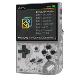 2024 Version ANBERNIC RG35XX Gaming Handheld 64GB TF Card with 5000+ Games 3.5 Inch IPS Screen Linux System 7 Hours of Playtime - White