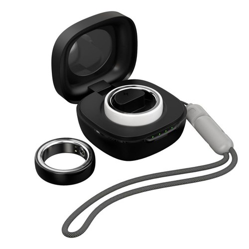 R8 Smart Ring Health Tracker, Herzfrequenz Körper Blutsauerstoff Schlafüberwachung, IP68 Wasserdicht - Weiß, L