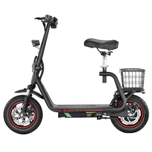 BOGIST M5 Pro-S Electric Scooter with Seat, 500W Motor, 12 Inch Pneumatic Tire, 48V 13Ah Battery, 48km/h Max Speed, 35km Max Range, Disc Brake, for urban commuting and travel – Black