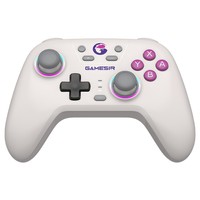 GameSir Nova HD Rumble NS Controller, RGB Lights, Tri-mode Connection, Compatible with Switch, PC, iOS, Android and Steam Deck - White
