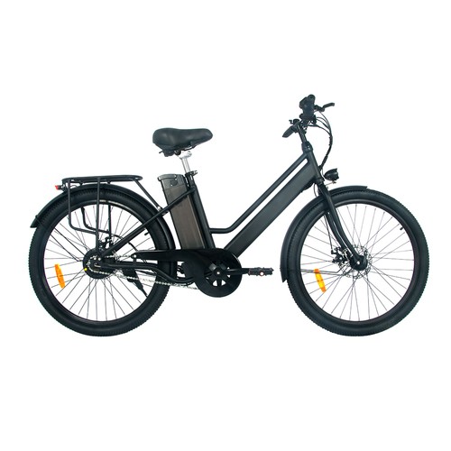 ONESPORT BK8 26 inch Electric Bike 36V 10.4Ah Battery 350W Motor 25km/h 50KM Max Mileage 120KG Max Load Disc Brake – Black