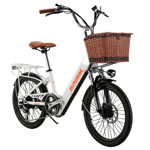 EUROBIKE Cityrun 20” Electric Bike White | Europe