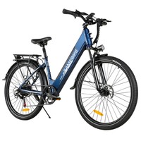 Електрически велосипед SAMEBIKE RS-A01 Pro, 500 W мотор, 36 V 15 Ah батерия, 27.5*2.1-инчова гума, 32 км/ч максимална скорост, 40 км пробег, Shimano 7 скорости. Механични дискови спирачки - сини