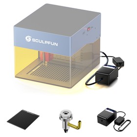 SCULPFUN iCube lasergraveerder luchtpomp honingraatpaneelkit