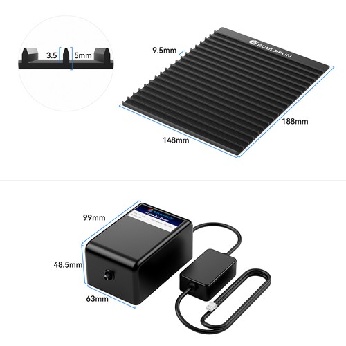 SCULPFUN iCube Laser Engraver Air Pump Honeycomb Panel Kit