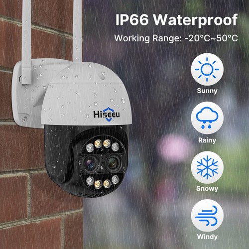 Hiseeu 4K 8MP Wireless Security Camera
