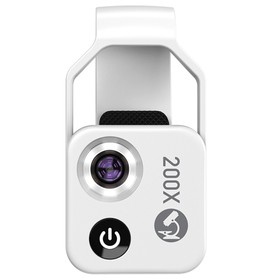Apexel 200X Phone Microscope Lens White