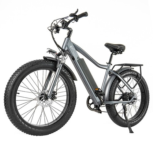 CMACEWHEEL J26 Elcykel 26*4,0'' Däck 750W Motor Silvergrå