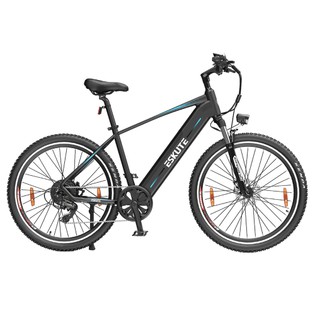 ESKUTE Netuno Plus Electric Bike, 250W Bafang Motor, Torque Sensor, 36V 14.5Ah Battery, 27.5*2.10-inch Tires, 25km/h Max Speed, 100km Range, Mechanical Disc Brakes, SHIMANO 7-speed – Black