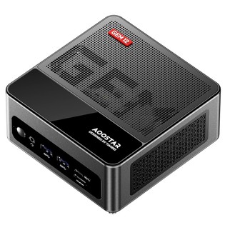 AOOSTAR GEM12 Mini PC, AMD Ryzen 9 6900HX 8 Core Up to 4.9GHz, 32GB DDR5 RAM 1TB PCle 4.0 SSD, HDMI 2.1 + DP 1.4+ USB 4 + Type-C 4K 120Hz Four Screen Display, WiFi 6 Bluetooth 5.2, 2*2.5G LAN, 2*USB3.2  2*USB2.0 1*Oculink