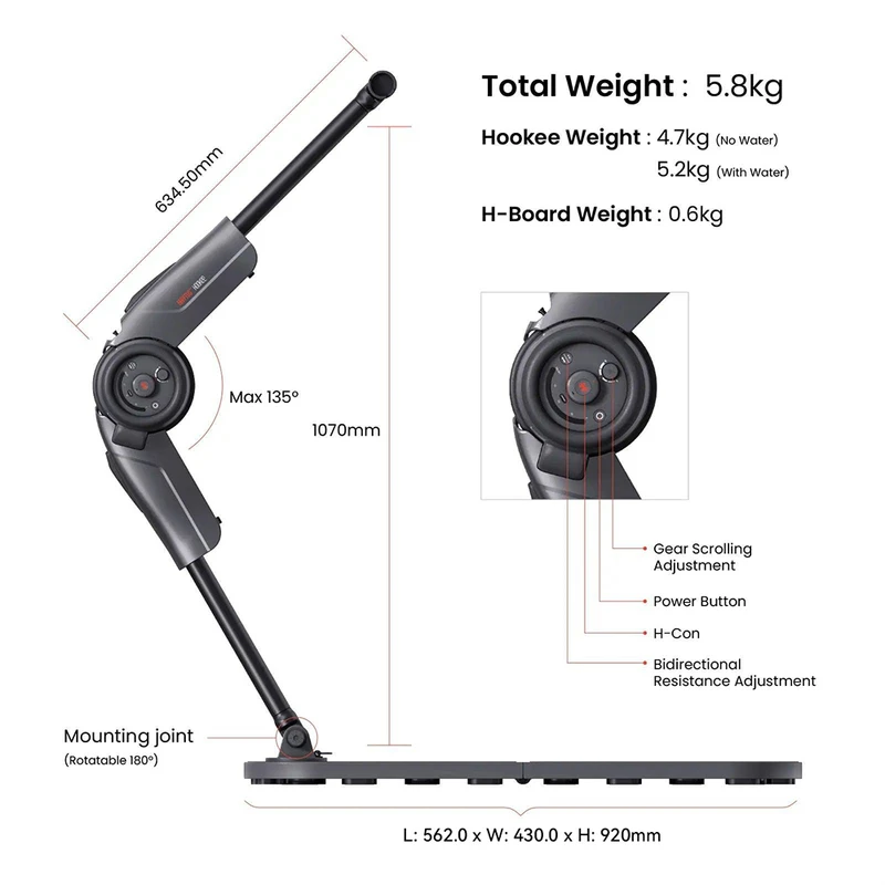 HALYTUS Hookee Plus All-in-one Smart Fitness Gear Gray