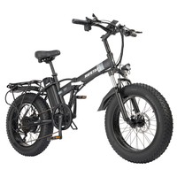 Bicicleta eléctrica Ridstar G20, motor de 1000 W, batería de 48 V 15 Ah, neumáticos de 20 x 4.0 pulgadas, velocidad máxima de 48 km/h, alcance máximo de 80 km, frenos de disco, Shimano de 7 velocidades