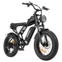 Mini bicicleta eléctrica Ridstar Q20, motor de 1000 W, batería de 48 V 15 AH, neumáticos gruesos de 20 x 4.0 pulgadas, velocidad máxima de 40 km/h, alcance de 80 km, horquilla de suspensión delantera, frenos de disco mecánicos