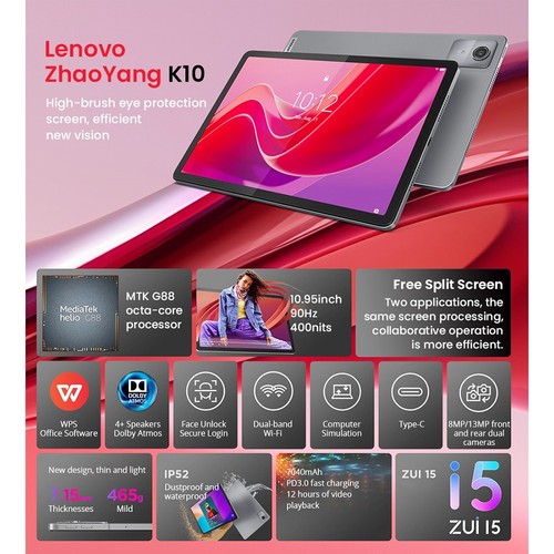 Lenovo ZhaoYang K10 Tablet 8GB+128GB