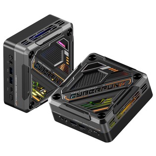 AOOSTAR GOD88 Mini PC, AMD Ryzen 7 8845HS 8 Core Max 5.1GHz, 16GB DDR5 RAM 512GB SSD, HDMI2.1 + USB4 + DP2.1 4K 120Hz Triple Display, WiFi6 Bluetooth5.2, 2*2.5G LAN, 2*USB3.0 2*USB2.0 1* Type-C 1* Audio Jack, RGB Light, 100W Charging – EU Plug