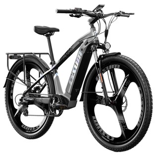 CYSUM CM520 Electric Mountain Bike 29*2.1 Inch Chaoyang Tire 500W Brushless Motor 35-40Km/h Max Speed 48V 14Ah LG Removable Battery Shimano 7 Speed 50-70KM Range Dual Disc Brakes - Grey