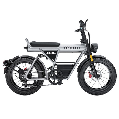 COSWHEEL CT20S Electric Bike, 1500W Motor, 60V 27.5Ah Battery, 20*5.0-inch Off-road Tire, 45km/h Max Speed, 160km Max Range, Shimano 7-Speed, Hydraulic Oil Brakes, Front & Rear Shock Absorption