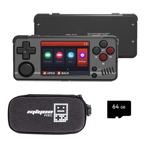 MIYOO A30 Game Console 64GB Black