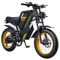 Bicicleta eléctrica todoterreno COSWHEEL GT20, neumático de 20*4.0 pulgadas, Motor de 750 W, velocidad máxima de 45 km/h, batería de 25 Ah para un rango de 140-160 km