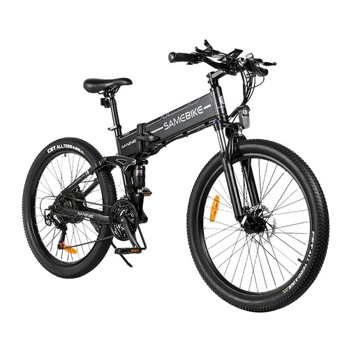 SAMEBIKE LO26-II Faltbares Elektro-Mountainbike Schwarz