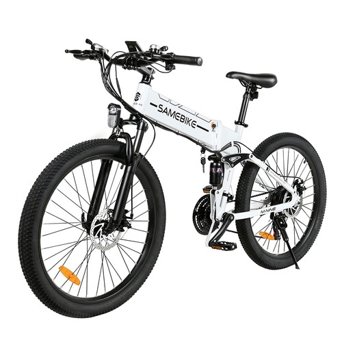 SAMEBIKE LO26-II Faltbares Elektro-Mountainbike Weiß